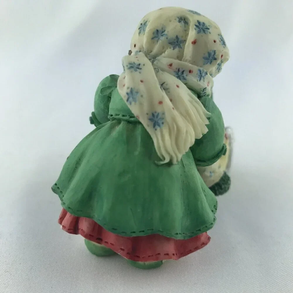 Vtg 1995 Enesco Mary Rhyner Cute as Button Girl Helping Boy Ice Skater Figurine